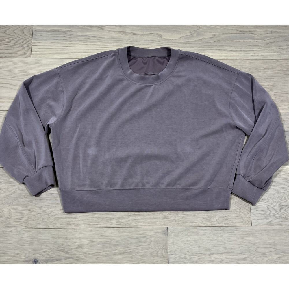 Womens Lululemon Peloton Softstreme Perfectly Oversize Crop Sweatshirt - Picture 1 of 16